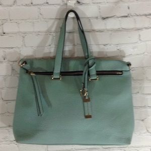 Mint colored tote